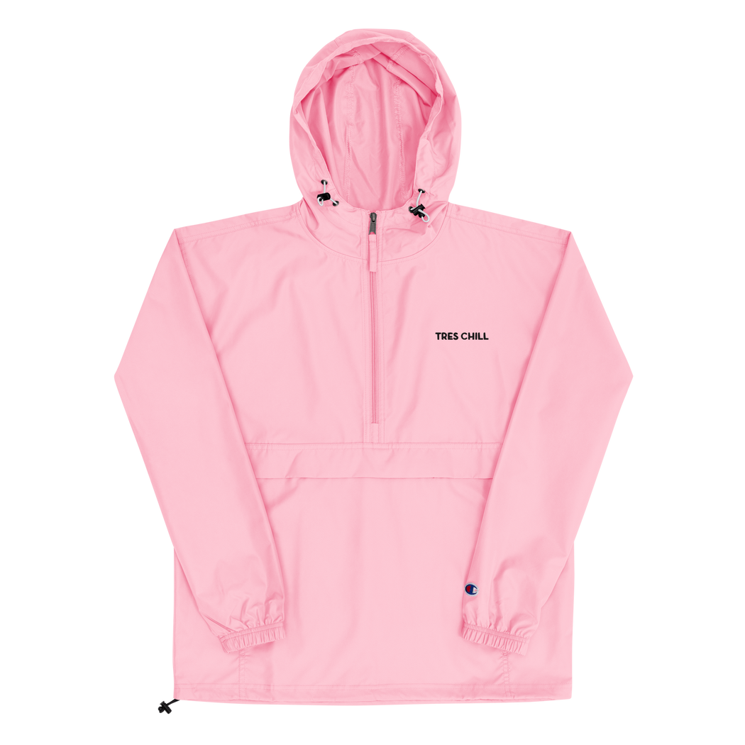 Pink Half-Zip Windbreaker